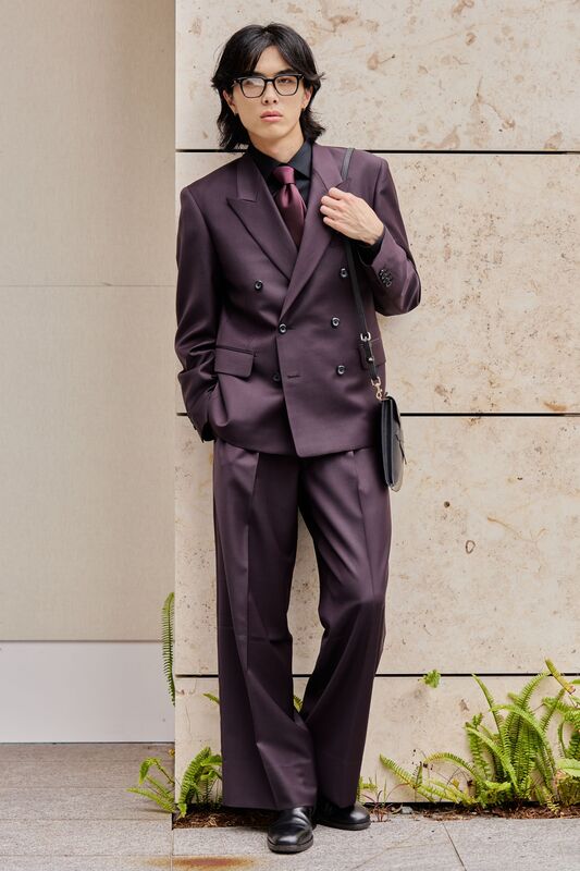 Oversized Double/ワインレッド