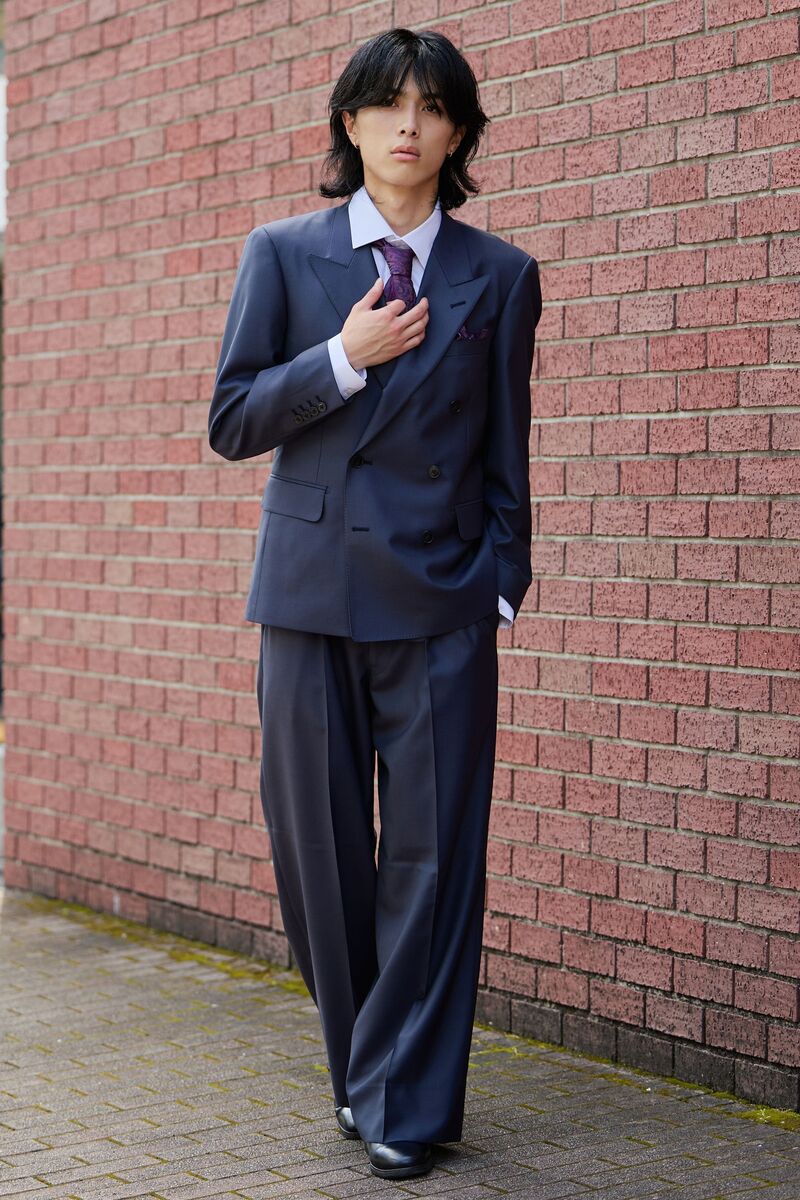 Oversized A Line/ネイビーグレー