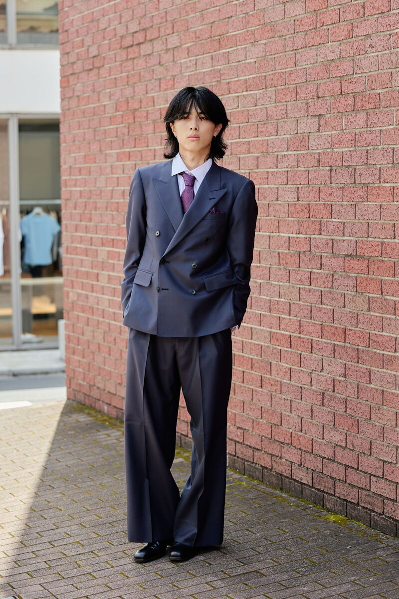 Oversized A Line/ネイビーグレー