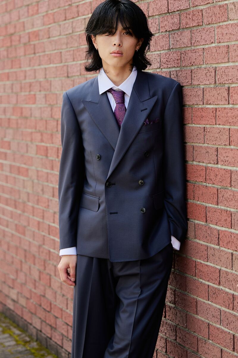 Oversized A Line/ネイビーグレー