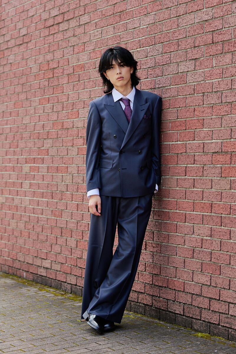 Oversized A Line/ネイビーグレー
