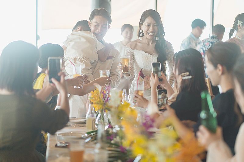 チャタンハーバー ブルワリー＆レストラン（CHATAN HARBOR BREWERY & RESTAURANT）／SALLY WEDDING DESIGN