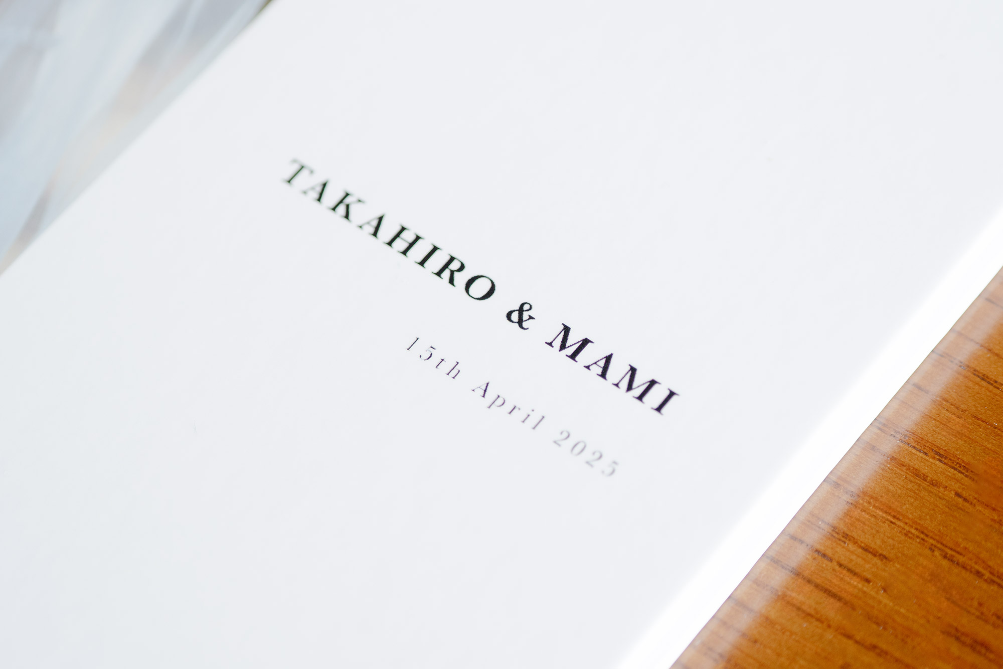 トキハナメモリアルブックシンプル